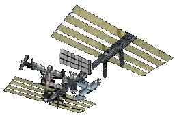  International Space Station - transparent background. 